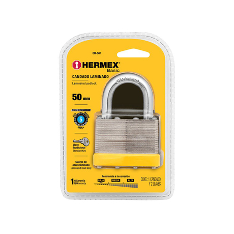 Ổ khóa treo thép 50mm Hermex CM-50P