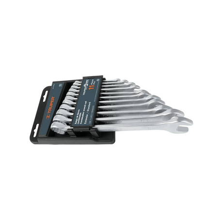 TRUPER JC-11M-E Open End Wrench Set (11 pieces)
