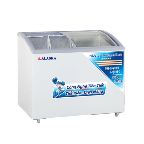 Tủ đông mặt kính Alaska inverter KC 210CI