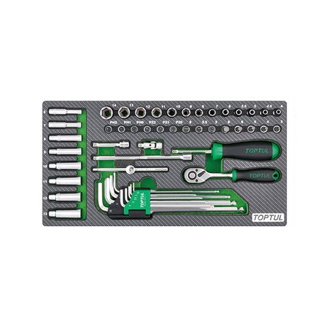 Toptul GEA5004 1/4inch Tool Set (50 Pieces)