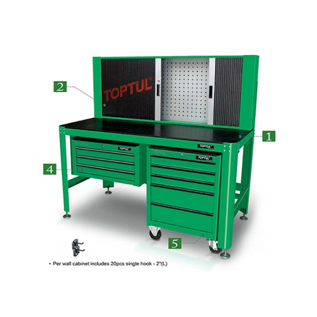 Toptul TAAD1602 tool rack