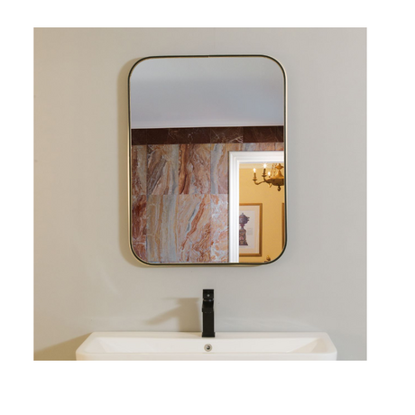 Black framed mirror 60x80cm Cotto AMH11A00- BLACK
