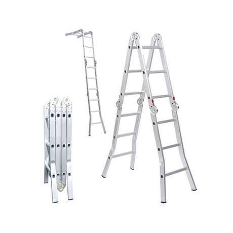 Nikita NIK64A 4-section folding aluminum ladder