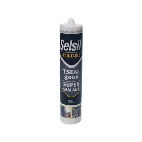 Selsil Tseal 8000 multi-purpose sealant 300ml white