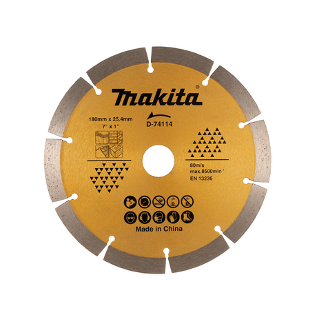 Diamond saw blade 180x12x25.4mm Makita D-74114
