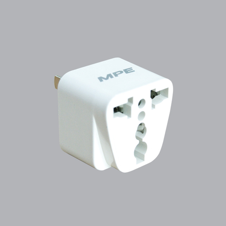 MPE AD1 round flat pin travel adapter