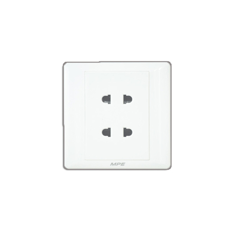 MPE B2US2 2-pin double socket face