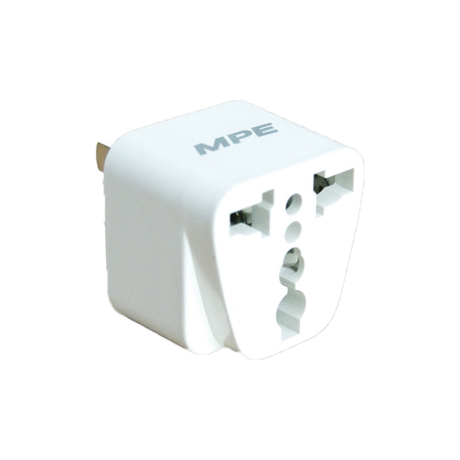 MPE AD1 round flat pin travel adapter