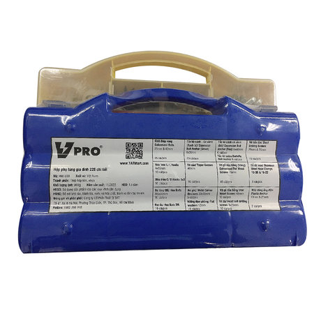 Handy spare parts box 228 pieces VPRO HW-003