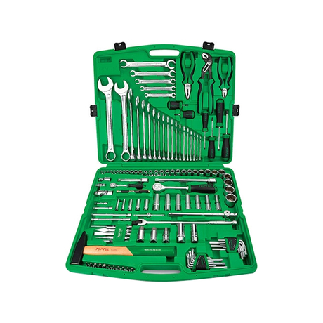 Toptul GCAI130T1 1/4inch and 1/2inch hand tool set (130 pieces)