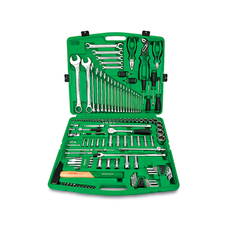 Bộ dụng cụ cầm tay 1/4inch và 1/2inch Toptul GCAI130T0 (130 chi tiết)