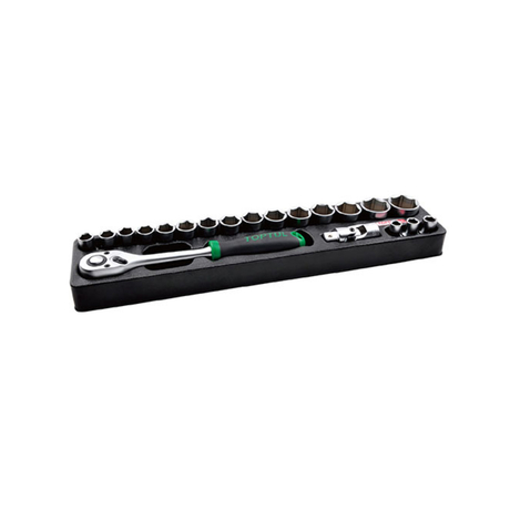 Toptul GM-22240 1/2inch socket set (22 pieces)