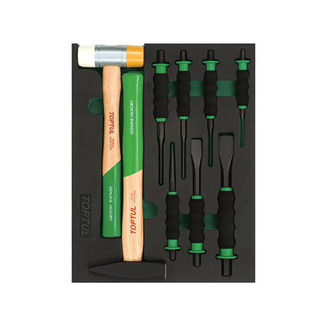 Bộ dụng cụ búa đục Toptul GVB0905 (9 chi tiết)