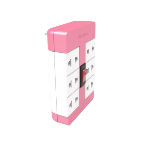 90º 6-hole rotating socket Dien Quang DQ ESK RT 6PW