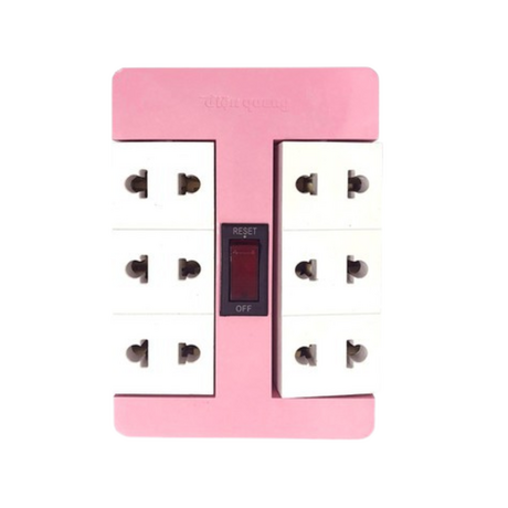 90º 6-hole rotating socket Dien Quang DQ ESK RT 6PW
