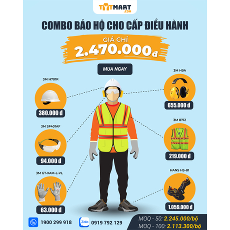 Set đồ bảo hộ cho điều hành