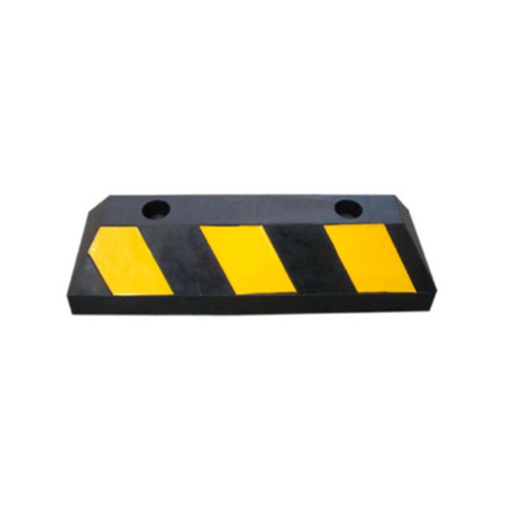 Rubber wheel stopper 550 x 150 x 100mm 3M reflective decal