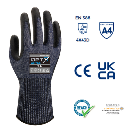 Găng tay chống cắt phủ PU Wonder Grip OP786 - Size L