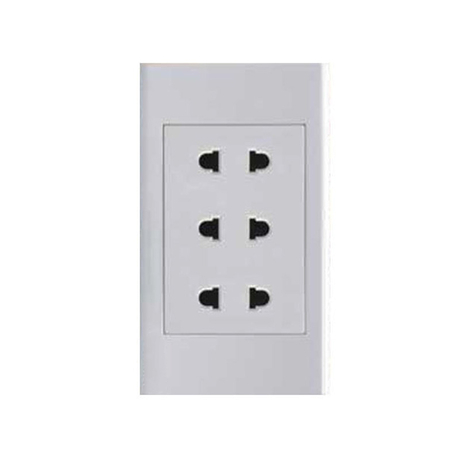 3 ổ cắm đôi 2 chấu 16A SINO 601TROC2S18U3B