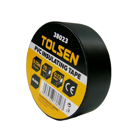 Băng keo điện màu đen 9,15m Tolsen 38023