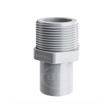 Nối ren ngoài Pvc 27 dày BÌNH MINH 001PVC0DRN27Y