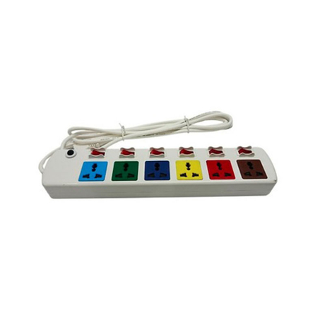 Ổ cắm điện đa năng 6 ổ 6 công tắc LIOA 6DOF32WN