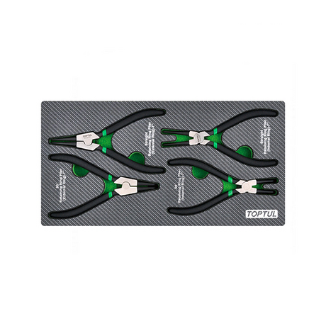Toptul GEA0408 Curved Nose External Pliers Set (4 pieces)