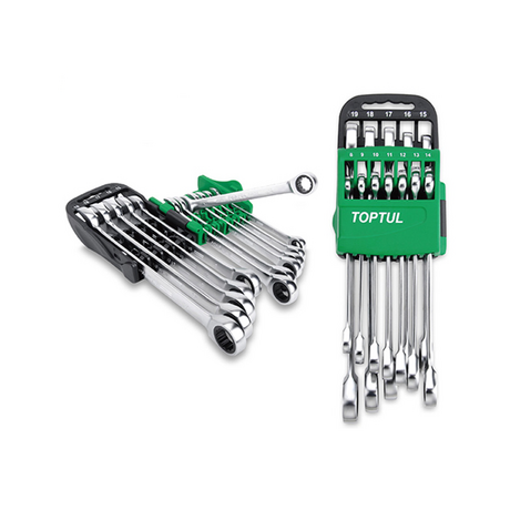 Bộ cờ lê vòng miệng tự động Toptul GSCQ0601 (6 chi tiết)