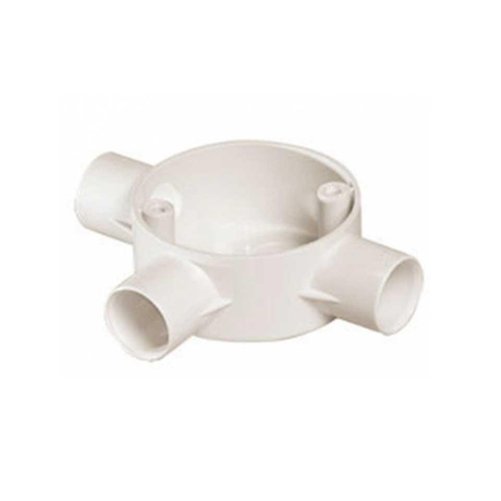 Hộp nối tròn 3 ngả, 25mm Điện Quang ĐQ CA 3JB25N 10 (không nắp)