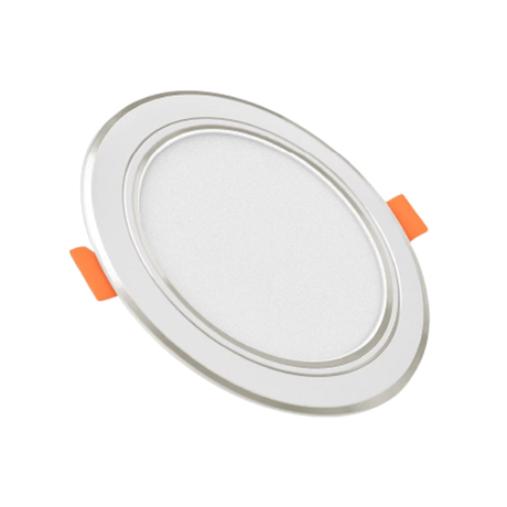 Bộ đèn Led Panel tròn viền bạc 12W Điện Quang ĐQ LEDPN04 12765 S135 (Daylight)