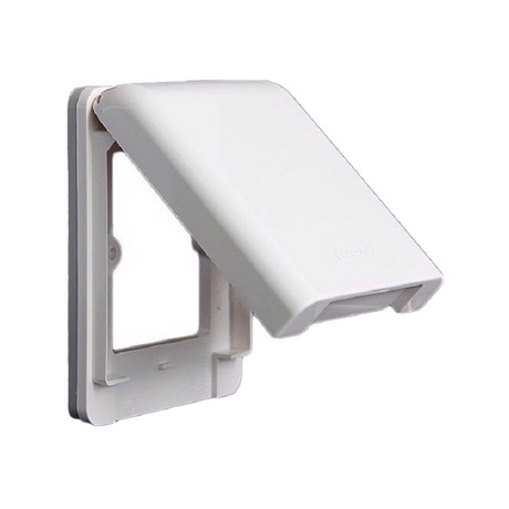 Mặt vuông có nắp che mưa IP43 chuẩn BS Panasonic WBC8981SW