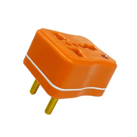 Dien Quang DQ UA2A OBW conversion plug (orange with white border)