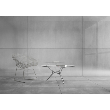 CASALGRANDE, Metallic Textured Tile, Matte, STEELTECH GRIGIO 60*60