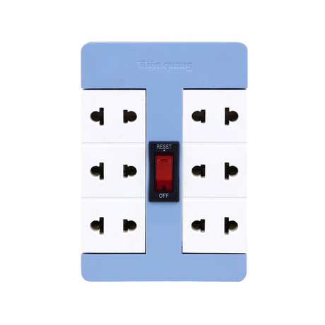Ổ cắm xoay 90º Điện Quang ĐQ ESK RT 6BW