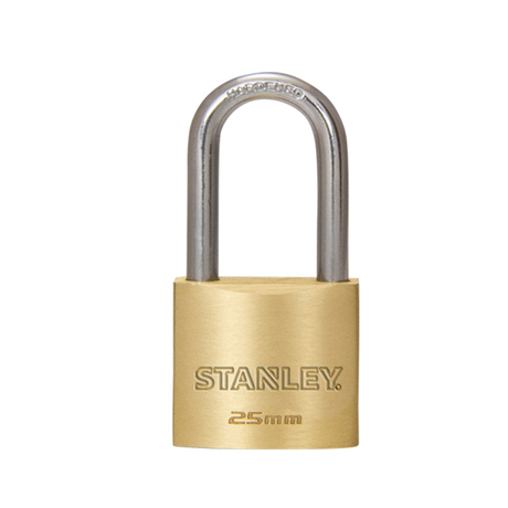 Ổ khóa đồng thau càng dài, rộng 25mm Stanley S742-041