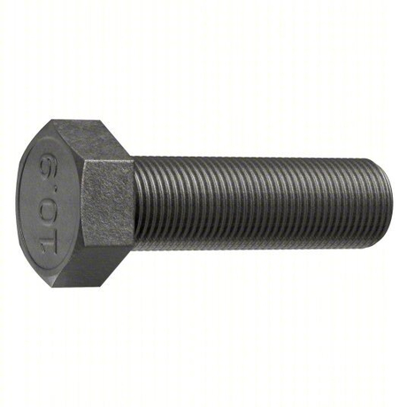 Standard Hex Head Cap Screws Metric M6x1x65mm Class 10.9 Steel Black Oxide Fully Threaded