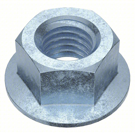 Hex Flange Nuts Flanged Metric M14x1.5xmm Class 10 Steel Zinc Plated