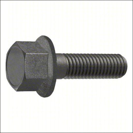 Hex Flange Bolts Flanged Metric M12x1.25x20mm Class 10.9 Steel Black Oxide Partially Threaded