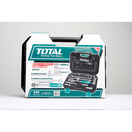 Bộ tuýp 25 chi tiết Total THT1212511/2"