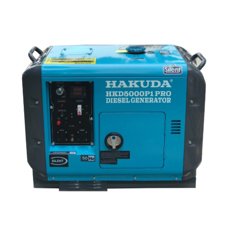 Máy phát điện chạy dầu 5KW Hakuda HKD5000P1 PRO (siêu cách âm)