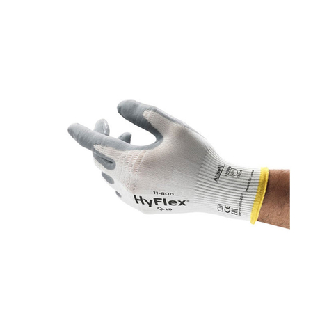 Găng tay phủ nhựa lòng bàn tay Ansell Hyflex 11-800