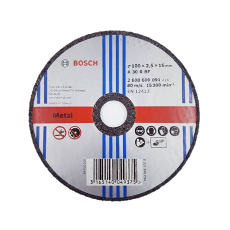 Đá cắt sắt 100x16x2.5mm Bosch 2608600091