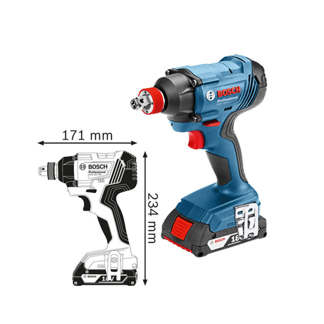 Máy bắt vít động lực pin 18V chìa vặn BOSCH 06019G52L0