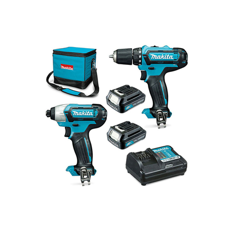 Bộ máy khoan, vặn vít pin 12V/1.5Ah Makita CLX224S