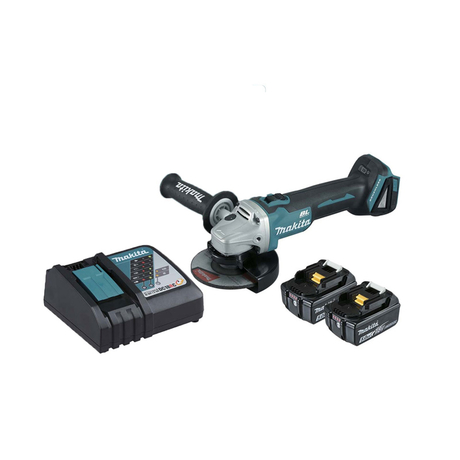 Makita DGA506RTE 18V/5.0Ah 125mm angle grinder