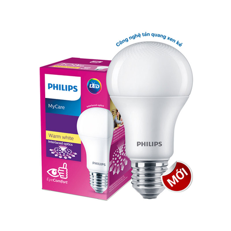 Bóng đèn LED bulb My Care 6W E27 Philips 6W E27 1CT/12 APR