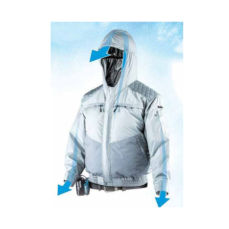Áo khoác làm mát dùng pin Makita FJ203DZLL size LL