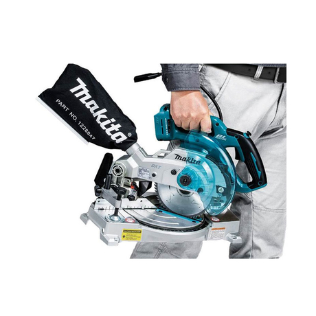 Máy cưa đa góc trượt 165mm pin 18V Makita DLS600Z không pin và sạc