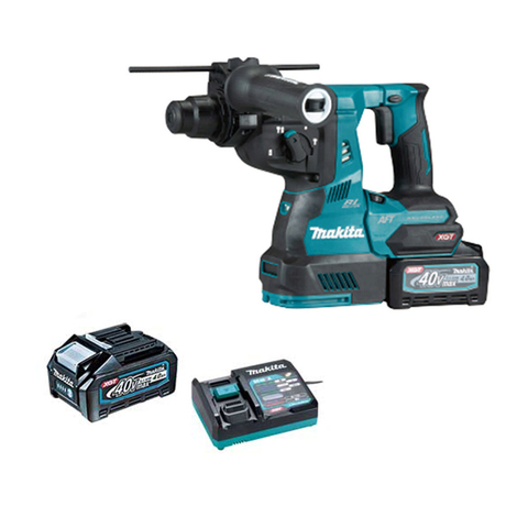 Máy khoan bê tông pin 40V/4.0Ah Makita HR001GM202