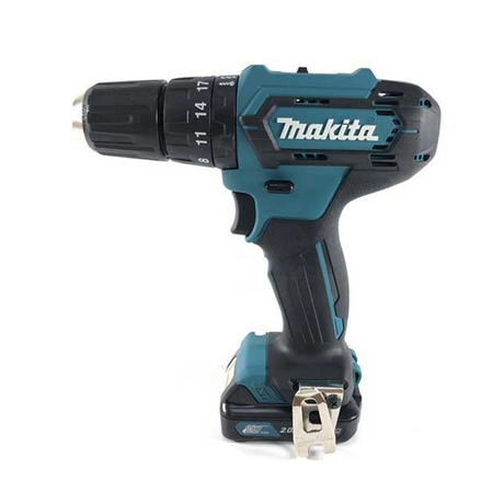 Máy khoan búa, vặn vít pin 12V/1.5Ah Makita HP333DSYE